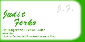judit ferko business card